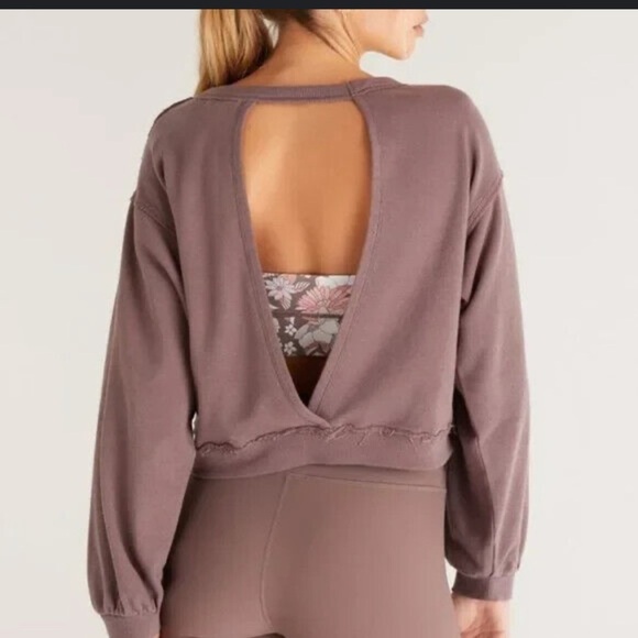 Z Supply Tops - Z SUPPLY ACTIVE It's a Good Day Sweatshirt Twilight Size XS